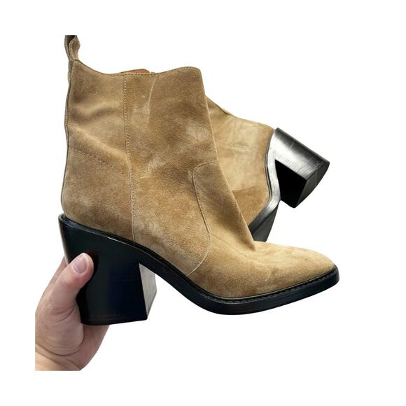 Tory Burch Sierra Suede Boot 11 Tan NEW - Picture 2 of 11